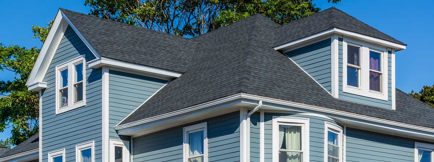 house with roof installed