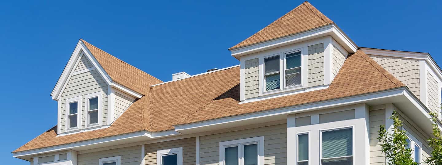 house with roof installed